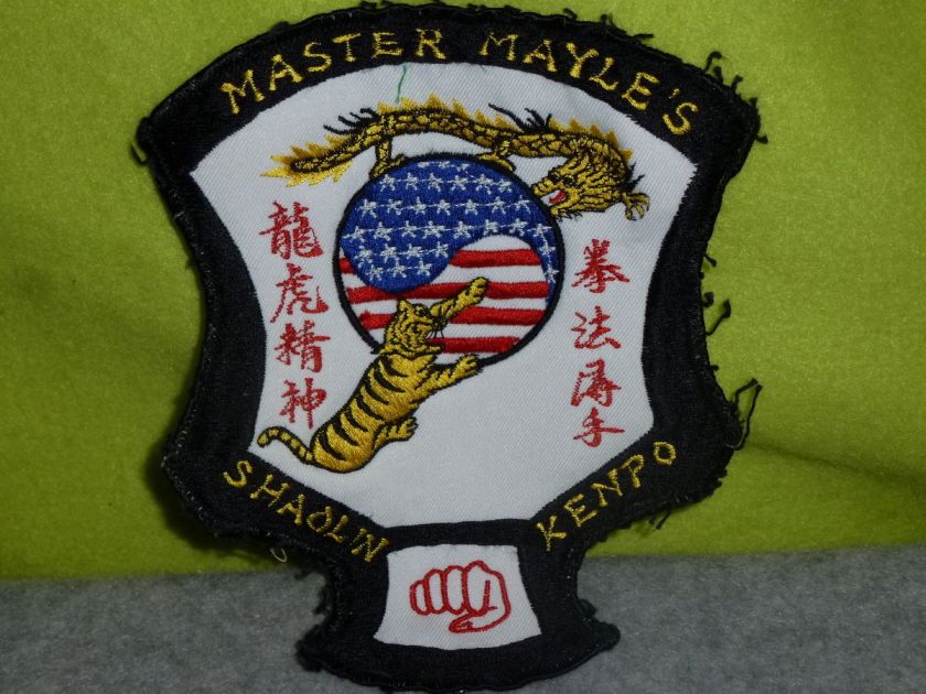   MASTER MAYLES SHAOLIN UNIFORM PATCH MARTIAL ARTS CHINA ASIAN MMA