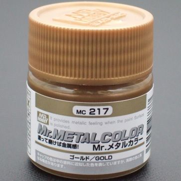 MR HOBBY Metal Color MC217 Gold PAINT 10ml MODEL KIT  
