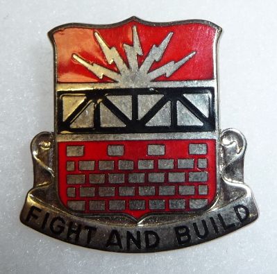 216th ENGINEER BATTALION   VINTAGE U.S. ARMY DI CREST  