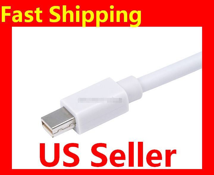 New Hot Laptop Dvi Mini DisplayPort Thunderbolt to HDMI Adapter w 