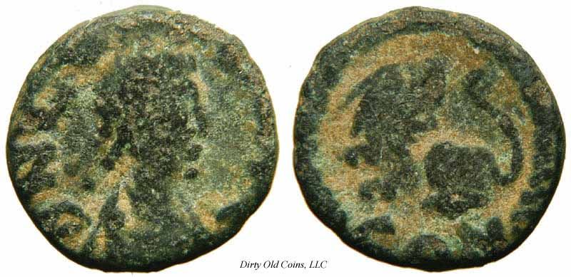 LEO I 457AD Rare Genuine Authentic Ancient Roman Coin LION  