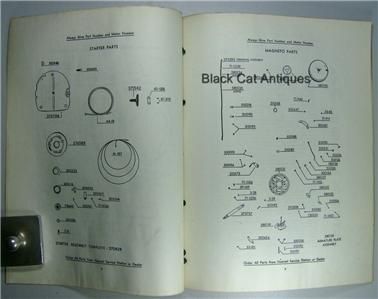 Orig Vintage Johnson Outboard Motors Repair Parts Catalog For Model TN 