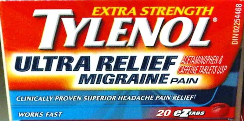 TYLENOL ULTRA RELIEF MIGRAINE PAIN EXTRA STRENGTH 20TAB  