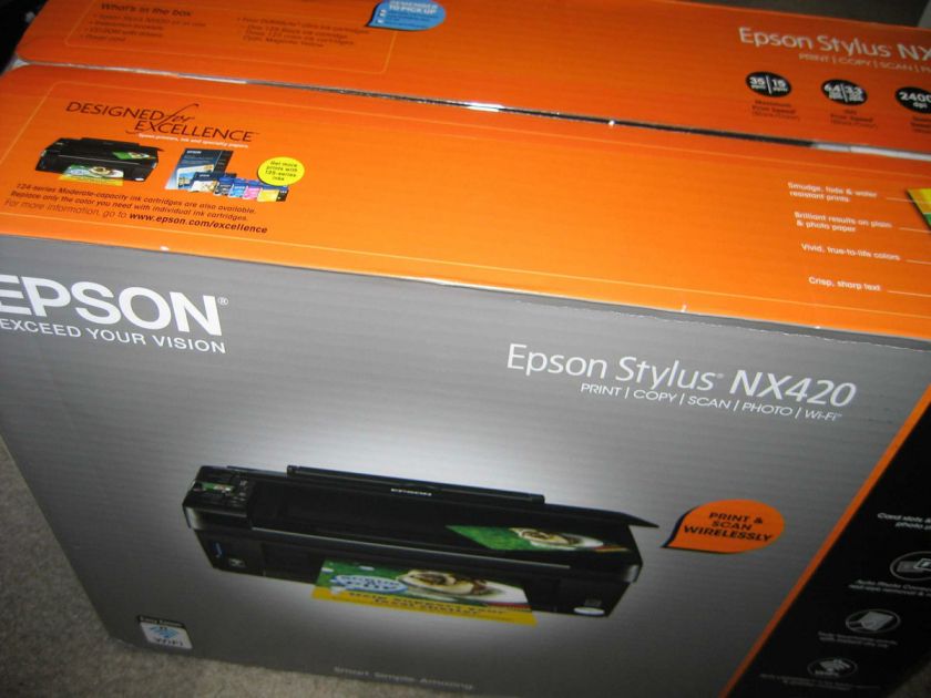 Brand NEW Epson Stylus NX420 All In One Inkjet Printer Factory Sealed 