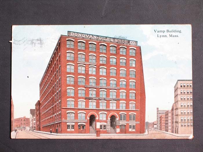 Vamp Building in Lynn MA c1915 Old Vintage Postcard  