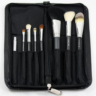 New 8 Pcs Animal Wool Cosmetic Makeup Brushes Set kit  