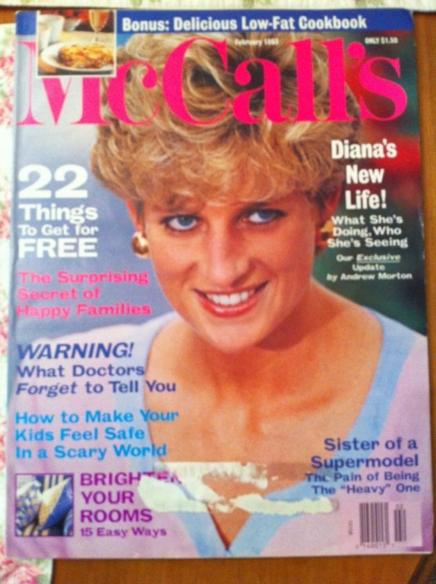 MCCALLS~MAGAZINE~FEB 1993~PRINCESS DIANA  