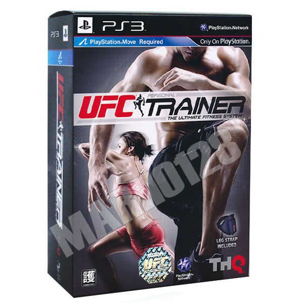 UFC PERSONAL TRAINER PS3 MOVE GAME WITH BONUS LEG STRAP 752919992203 