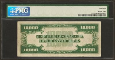 10,000 TEN THOUSAND DOLLAR BILL $10000 PMG VF 35  