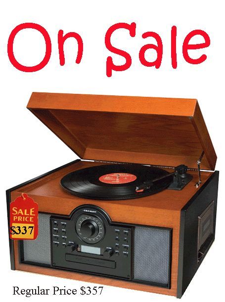 Crosley Memory Master Record Player Turntable, CD Recorder, Cassette 