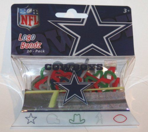 NFL DALLAS COWBOYS LOGO BANDZ RUBBER BAND BRACELETS  