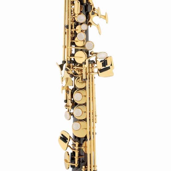 Mendini Straight Soprano Saxophone Sax ~Black Nickel  