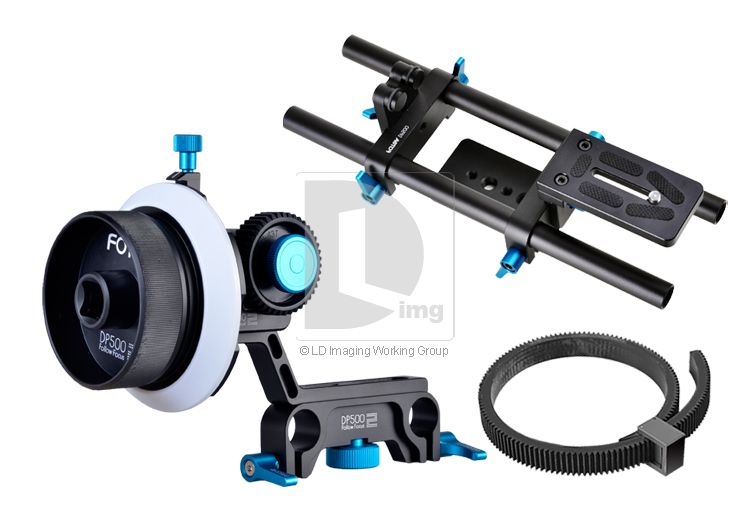 FOTGA DP500 15mm Rail Rod Support w/ Reless Plat+Follow Focus+Matching 