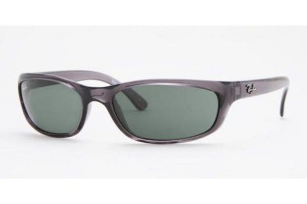 RAY BAN 4115 606/71 SMOKEY BLACK GREEN SUNGLASSES (Minor scuff on left 