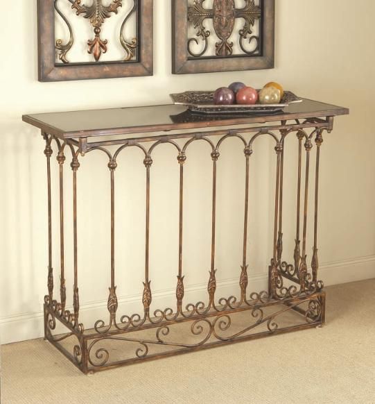 32 Iron Sofa Console Hallway Table Antique Rust  