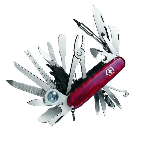 Victorinox Swiss Army Swiss Champ XLT Ruby Pocket Knife Multitool 