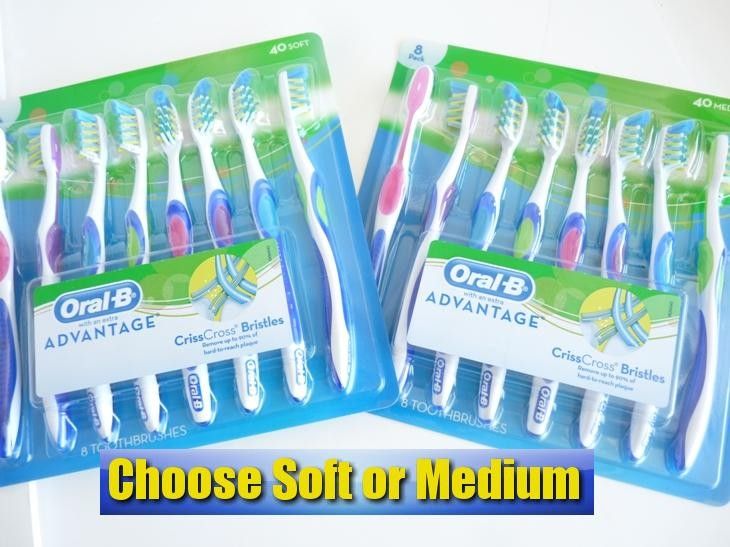   individual sealed Oral B Advantage CrissCross Bristles ToothBrushes