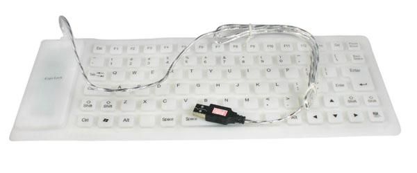 1PCS Soft USB roll up Flexible Silicone Keyboard For PC Laptop 