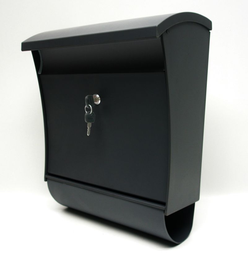 Locking Mailbox  Vintage plastic Wall mount Mail Box  