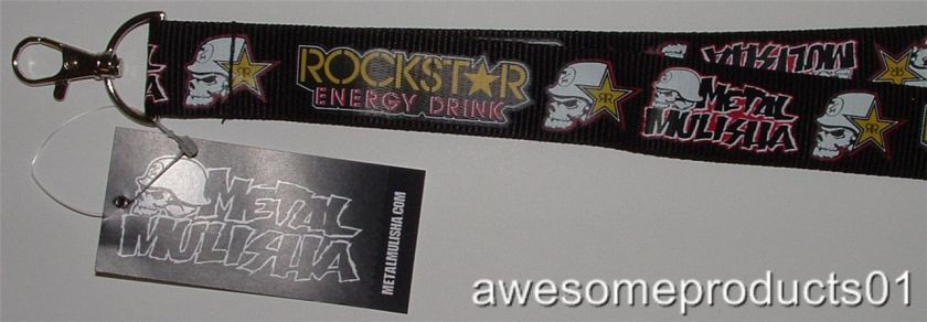 New Metal Mulisha/Rockstar Tied Up Lanyard  